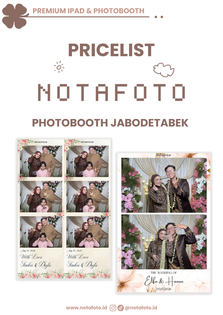 price list photobooth notafoto
